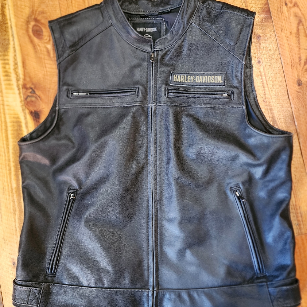 Harley-Davidson Black Leather Vest